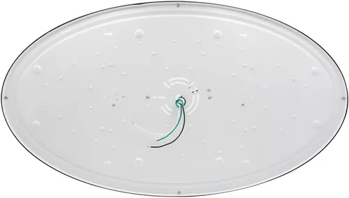 Vista 9 de Maxxima Lámpara LED ovalada de 32 pulgadas, color negro, 5500 lúmenes, 3 CCT seleccionables a color, 3000 K/4000 K/5000 K, luz interior regulable