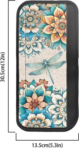 Vista 7 de Fundas para manija de puerta de nevera con colibrí floral, estilo bohemio, 4 unidades, protege tu microondas, horno, refrigerador, lavavajillas