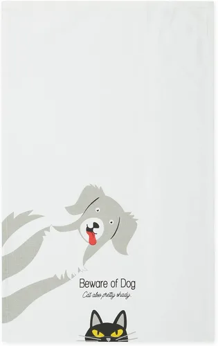 Vista 3 de DII Everyday Pets Kitchen Collection - Juego de toallas absorbentes de cocina, 18 x 28 pulgadas, Beware, 3