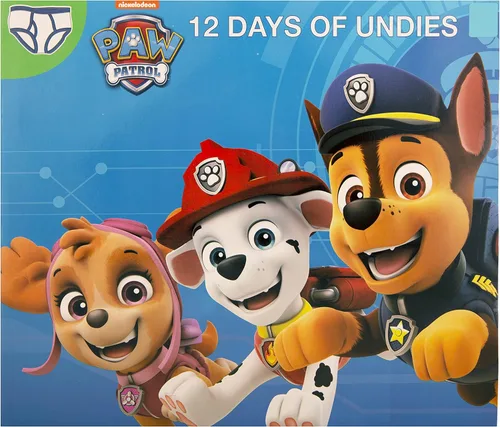 Vista 4 de Paw Patrol Boys' 12-Days Advent Underwear to Make The Holidays and Potty Training Fun, Available in Sizes 23t, 4t and 5t