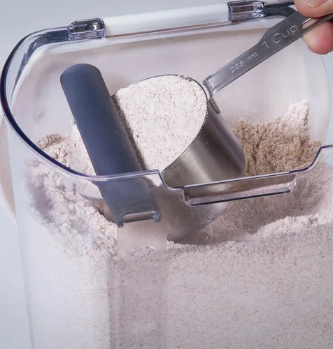 Vista 6 de ProKeeper - Envase de almacenamiento de harina, 4 cuartos de galón, plástico libre de BPA, apto para lavavajillas