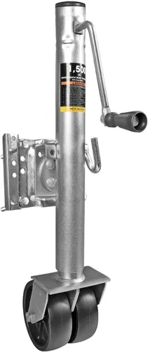 BIG RED ATR39002R-1 Torin - Gato de remolque de barco con rueda doble: gato de remolque de alta resistencia con perno oscilante, capacidad de 3/4