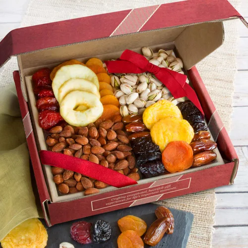 Vista 2 de A Gift Inside Pacific Coast Bandeja Clásica de Frutas Secas de Regalo con Almendras y Pistachos para Vacaciones Cumpleaños Aperitivo Saludable