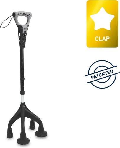 Vista 2 de KMINA Quad Cane for Women and Men (Sturdy 3.3 lbs), 4 Prong Cane for Stability and Balance, Ergonomic Handle, Supports 350 lbs, Patented Design