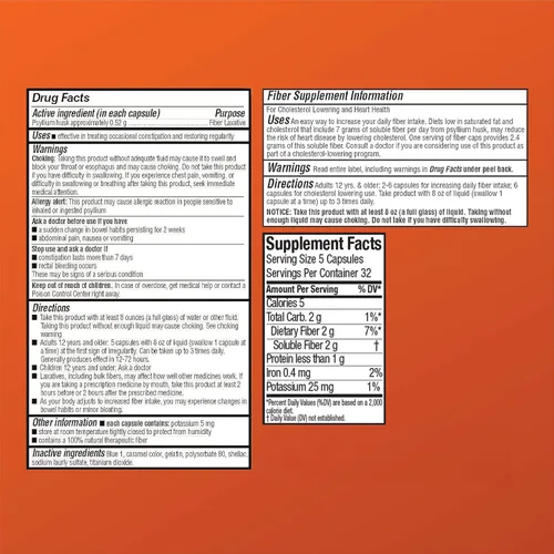 Vista 5 de Quality Choice Cápsulas diarias de fibra para regularidad, 160