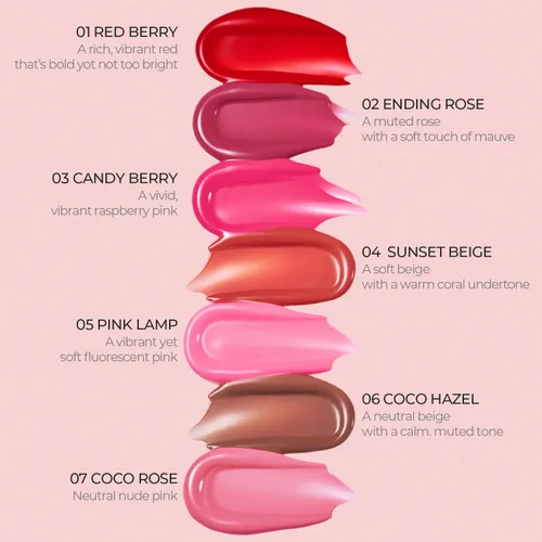 Vista 5 de LOVB LOVB Pudding Glow - Tinte labial coreano, tinte de labios natural, brillante a manchas, duradero y no pegajoso, tinte de labios ligero, 0.14