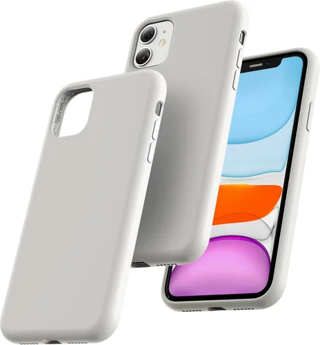 Vista 27 de TOCOL - Funda 5 en 1 para iPhone 11, con 2 protectores de pantalla + 2 protectores de lente de cámara, funda delgada de silicona líquida a prueba