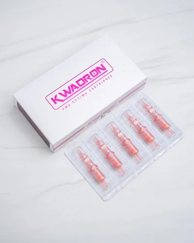 Vista 4 de Kwadron Optima - Cartucho de maquillaje permanente profesional, 1 delineador redondo, cono de 0.007 in de largo, caja de 20