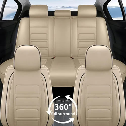 Vista 42 de TTX LIGHTING 2 fundas de asiento delantero compatibles con Subaru Ascent 2019-2024 2025, fundas de asiento de piel sintética compatibles con bolsa