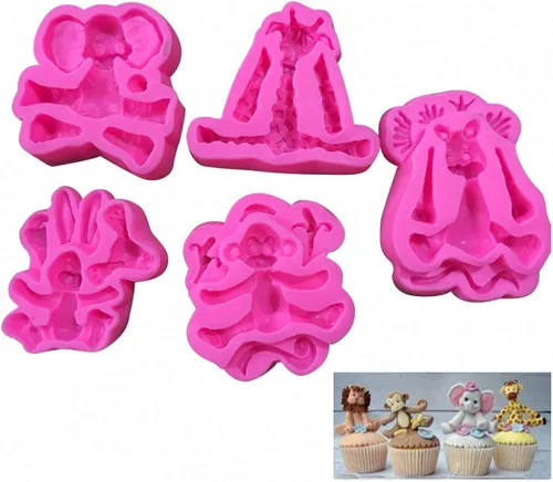 Vista 2 de Molde de fondant para bricolaje, flores, cola de sirena, hojas, lindo molde de silicona para pastel de caramelo de chocolate, vela de arcilla hecha