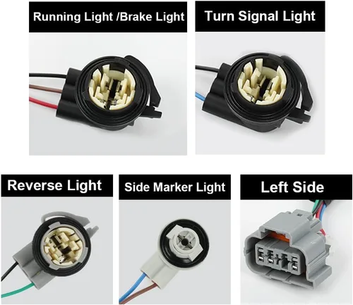 Vista 5 de PIT66 Arnés de cableado de luz trasera, controlador izquierdo compatible con Chevy Silverado 1500 1500HD 2500HD 3500 2003-2007 16531401