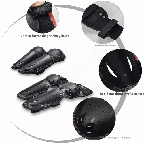 Vista 7 de Traje de armadura de moto para niños, equipo de protección para moto cross, chaleco protector para niños con almohadillas protectoras para codos