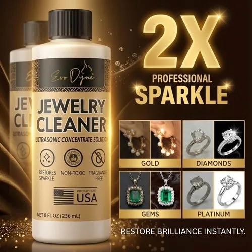 Vista 3 de Solución ultrasónica de limpieza de joyas (8 onzas) Limpiador concentrado de joyas para diamantes, oro, plata y más Compatible con máquinas