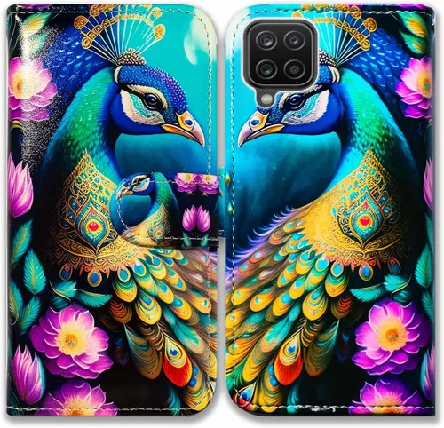 Vista 13 de Bcov Funda para Galaxy A12, funda de cuero con tapa y soporte para ranura para tarjeta y soporte para Samsung Galaxy A12 2021