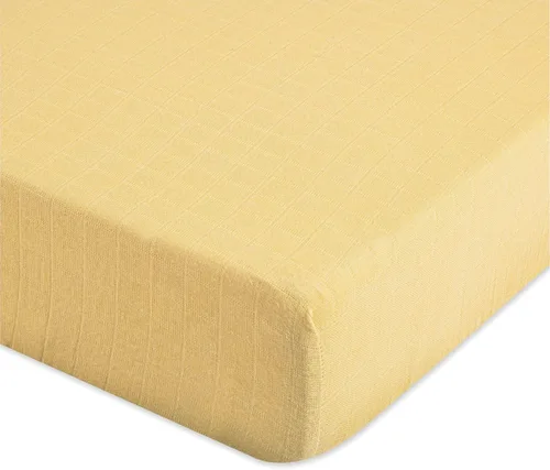 Vista 16 de Crane Baby Sábana bajera, sábana bajera ajustable de algodón suave para cunas y guarderías, cobre beige, 28 pulgadas de ancho x 52 pulgadas de alto