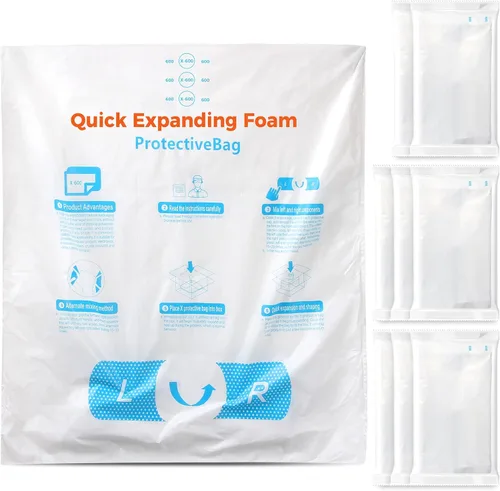 Vista 14 de 15 x 18 pulgadas, 10 unidades TONESPAC Instant Pack Quick Expanding Foam X-100 Bolsa de embalaje para embalaje y envío
