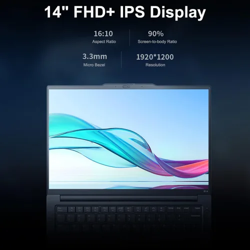 Vista 3 de Lenovo ThinkPad E14 Gen 5 Business Laptop (14" FHD+ antirreflejo, AMD Ryzen 7 7730U ( Intel i7-1355U), 40 GB de RAM, 1 TB SSD), retroiluminación