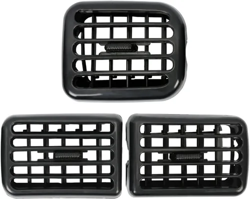 Vista 4 de BOERLKY Se adapta a 3 piezas de aire acondicionado y aire acondicionado con bisel para Dodge Dodge 1998 1999 2000 2001 2002 Ram 1500 Ram 2500 Ram