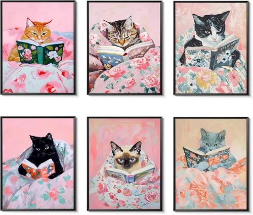 Vista 14 de Juego de 6 pósteres de cóctel de moda, impresiones de galletas de Martini y Queso, accesorios de decoración retro de cóctel, arte de pared de vino