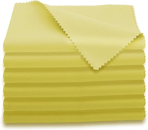Vista 10 de AAwipes Paños de limpieza para violín de microfibra (paquete de 6 paños de 12 x 12 pulgadas, azul) Paños de limpieza de felpa para instrumentos