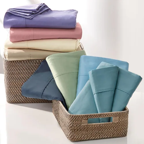 Vista 16 de BrylaneHome Bed Tite 300 Thread Count Sheet Set - Twin, Blue Floral