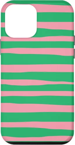 Vista 16 de Pink and Green Stripes aka Streaks Case for iPhone 16