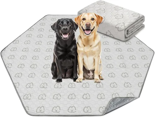 Vista 26 de FXW Almohadillas lavables para orina para perros, almohadillas para cachorros con súper absorbentes, diseñadas específicamente para jaulas de 24