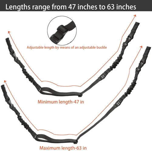 Vista 6 de 2 Point Sling Two Point Traditional Sling with Big Metal Hook for Outdoors