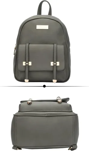 Vista 3 de KKXIU Mochila pequeña para mujer, bolso convertible de cuero para mujer, Mochilas Daypack