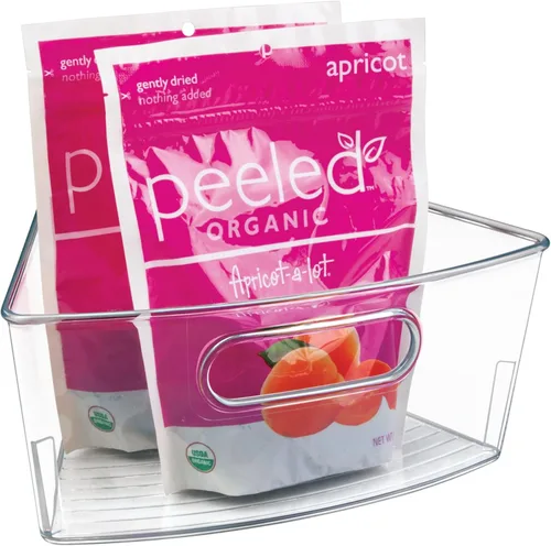 Vista 2 de Organizadores InterDesign® Cabinet Binz™ Lazy Susan para alacena/armario de cocina - Cuña de 1/8 de círculo, transparente