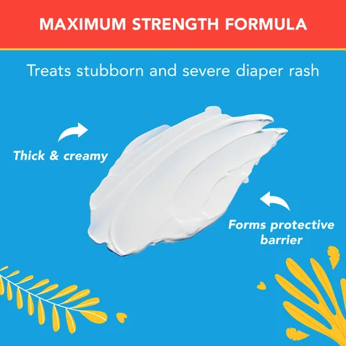 Vista 3 de Triple Paste 3 veces máx. Ungüento para erupción del pañal para bebé, máxima resistencia con 40% ungüento de óxido de zinc para erupción grave
