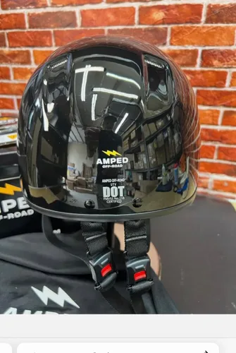 Vista 5 de AMPED Off-Road DOT Certified UTV Open Face Helmet - Lightweight Composite Open Face Helmet for Off-Road Adventures