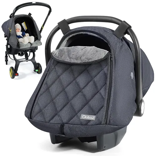 Vista 8 de Orzbow Funda de Asiento de Coche para Bebé Invierno - Funda Impermeable para Asiento de Coche para Asientos de Coche y Cochecitos Doona, Toldo