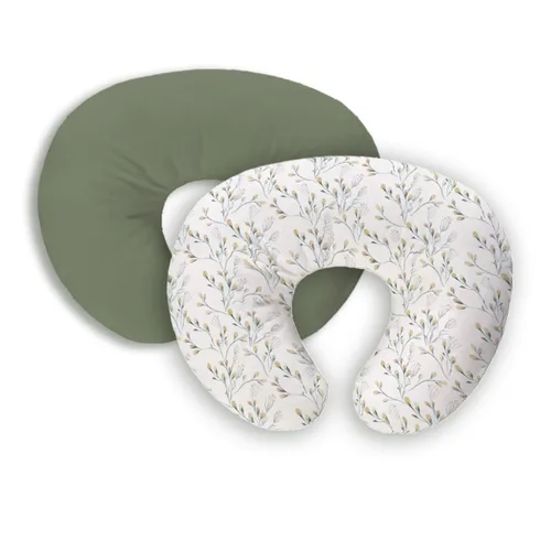 Vista 8 de Paquete de 2 fundas de almohada de lactancia, funda de almohada neutra para lactancia materna que se adapta a almohadas de lactancia de 22.5 x 18