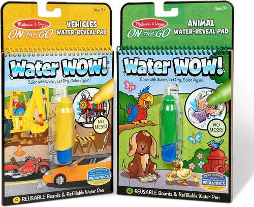 Vista 13 de Melissa & Doug Water Wow! - Paquete de almohadillas de revelación de agua, granja, safari y bajo el mar