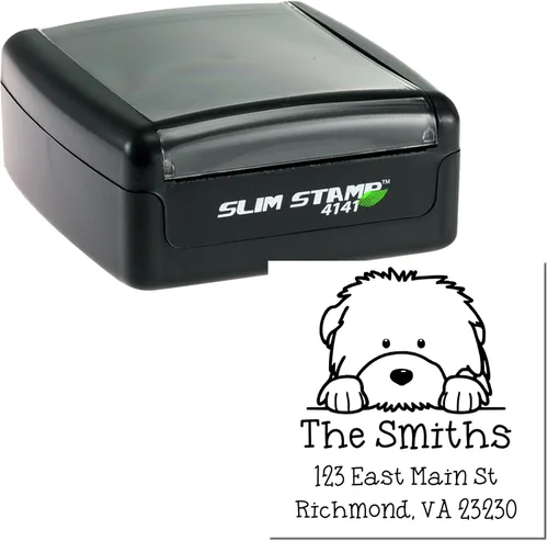 Vista 393 de Sello de alta calidad para cachorros Airedale Terrier – Sello de dirección personalizado – Ideal para los amantes de los perros – Elección de 5