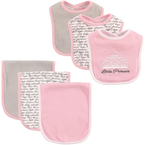 Vista 2 de Hudson Baby Conjunto de babero y paño para eructos unisex de algodón para bebé, avión, talla única