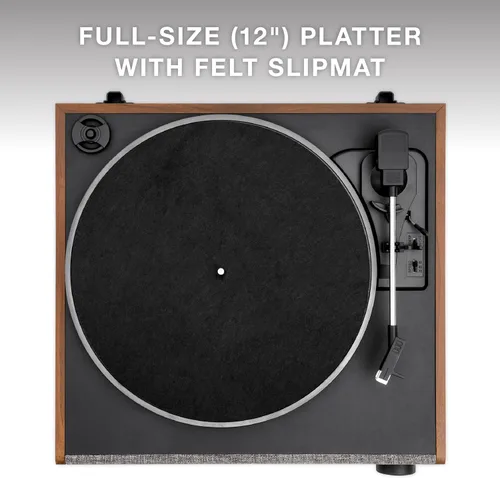 Vista 6 de Victrola Eastwood LP – Reproductor de discos Bluetooth – Tocadiscos de 3 velocidades, cartucho Audio Technica AT-3600L MM, salida Bluetooth Vinyl