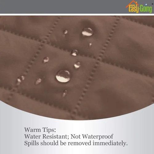 Vista 558 de Easy-Going Funda reversible para sofá chaise lounge, resistente al agua, para sofá modular en forma de L, con correas ajustables, protector