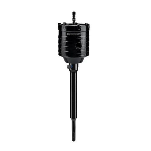 Vista 44 de Mollom Sierra perforadora para hormigón SDS Plus de 8.661 in, cortador de agujeros de alta resistencia con broca de posición central de 4.331 in