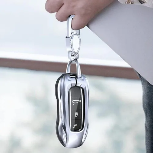 Vista 7 de Carcasa de aleación de zinc con protección de metal para Porsche Macan Cayenne Panamera 911 Cayman Boxster 718