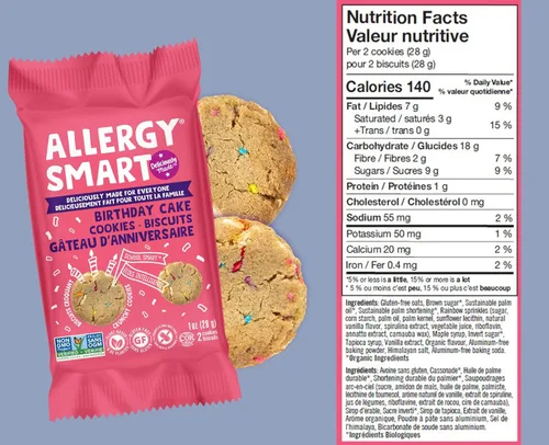 Vista 2 de Allergy Smart Galletas crujientes Sin gluten, sin nueces, sin huevo, sin soja, sin lácteos, sin OMG, Kosher Delicioso aperitivo escolar a base