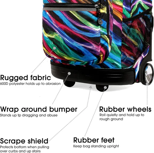 Vista 4 de J World New York Sunrise - Mochila con ruedas, Quantum), RBS-18 QUANTUM