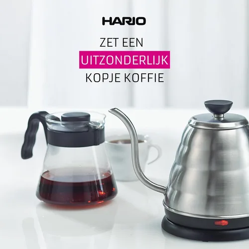 Vista 7 de Hario V60 - Servidor de café de vidrio, 1000ml, Negro