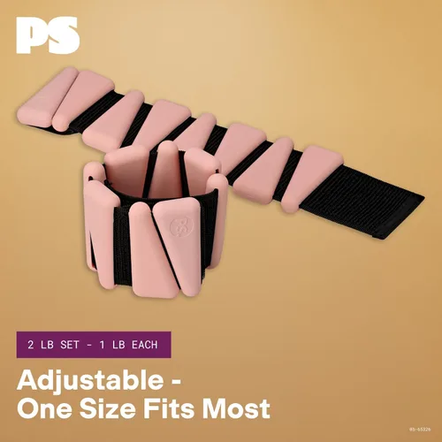 Vista 5 de POPSUGAR Soft Wrist and Ankle Weights, Wearable Weights, Strengthens, Tones & Sculpts, Adjustable Ankle Weights for Work from Home Fitness, Gym