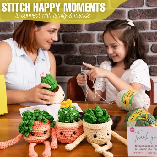 Vista 6 de MODDA Kit de ganchillo para principiantes, kit de inicio de ganchillo para principiantes con tutoriales en video fáciles de seguir, kits