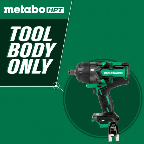 Vista 3 de Metabo HPT Llave de impacto de 3/4 pulgadas sin escobillas sin escobillas de 36 V, acepta cualquier batería multivoltios de 18 V/36 V, compatible