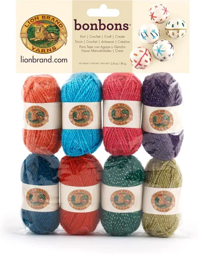 Vista 13 de Lion Brand Yarn Paquete de hilo BonBons Brights