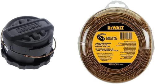 DEWALT QUICKFEED Cortadora de Hilo HD y DWO1DT915 LÍNEA DE CORTADORA 0.095 PULGADAS 144 PIES, 144 Pies por 0.095 Pulgadas, Multicolor