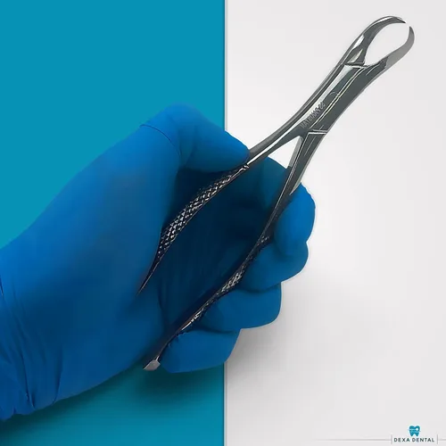 Vista 7 de Pinza extractora dental de servicio pesado # 23 Pinza en forma de cuerno de vaca, molares inferiores, Atraumair